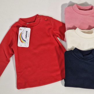 Camisola meia gola bebé