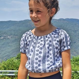 T-shirt Bordada Cropped